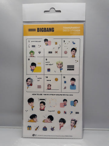 Transparent Deco Stickers - BIGBANG