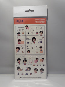 Transparent Deco Stickers - BTS JIN