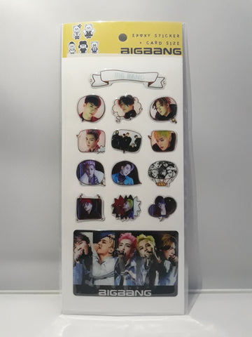 Epoxy Sticker and Card Size - BIGBANG