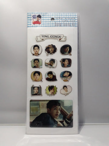Epoxy Sticker and Card Size - SONG JOONG KI