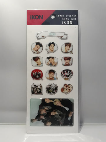 Epoxy Sticker and Card Size - iKON