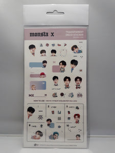 Transparent Deco Stickers - MONSTA X