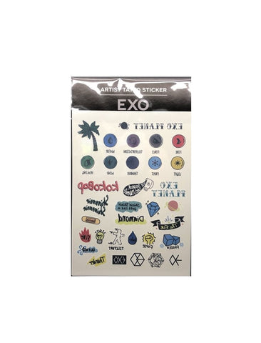 EXO Artist Tattoo Sticker